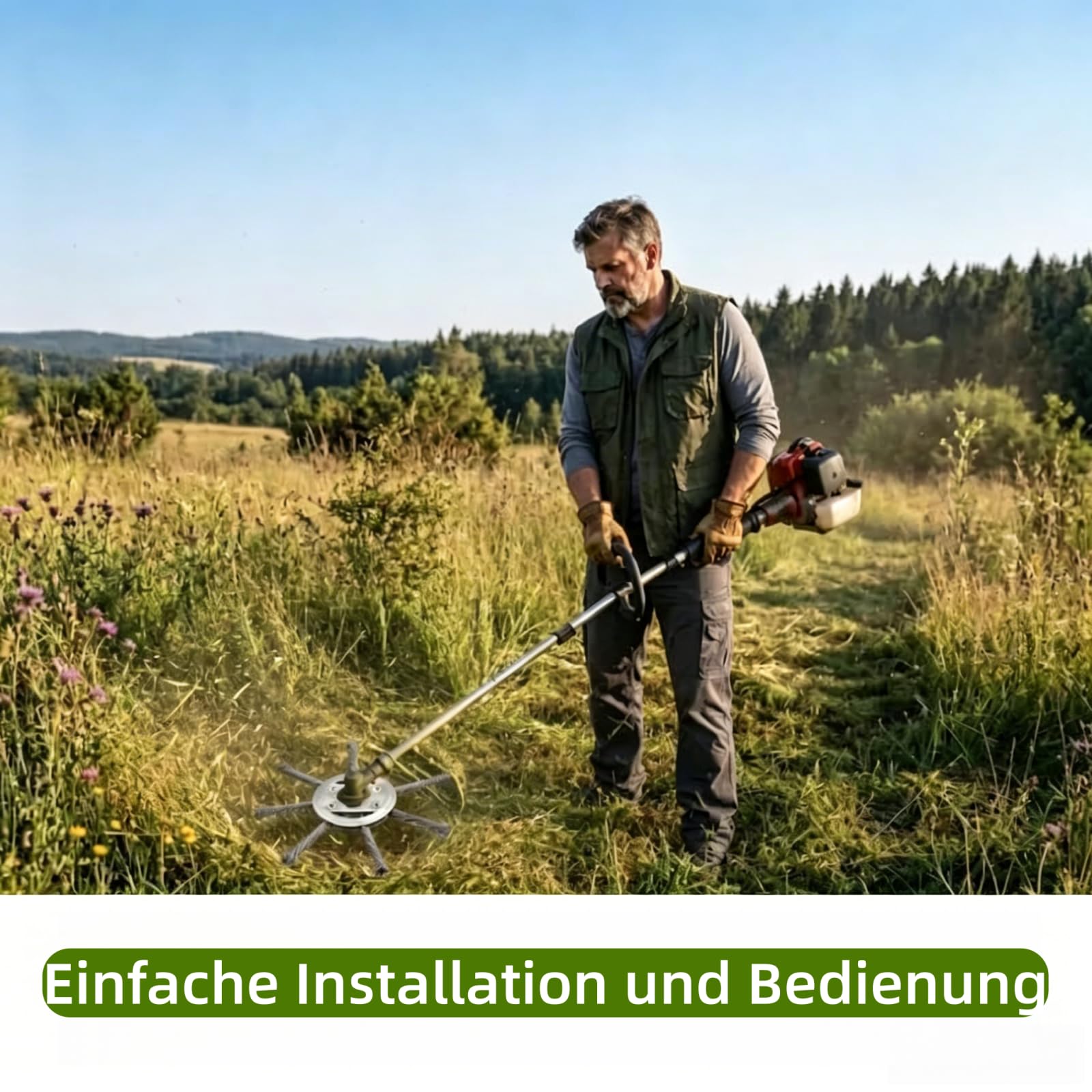 Vultriox Trimmerkopf Ersatzkopf Für Rasen Trimmer Unkrautstecher Zubehör (6 Blade)