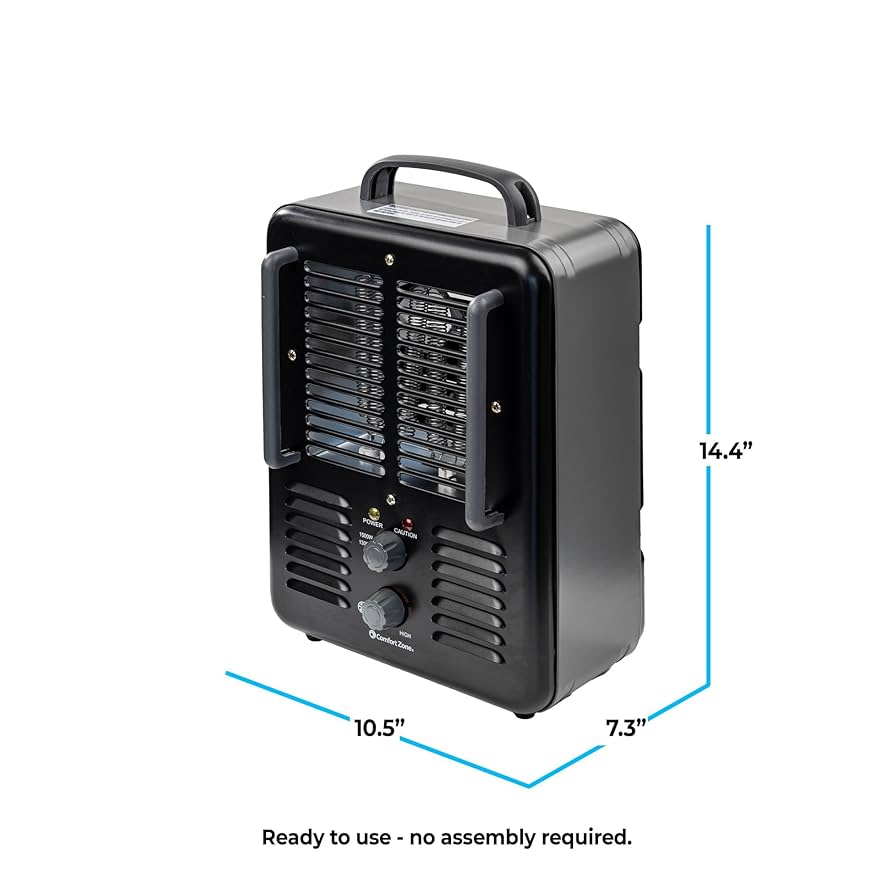 ꧁⋆megmilk⋆꧂ Comfort Zone Metal 5120 BTU Deluxe Milkhouse Utility Heater