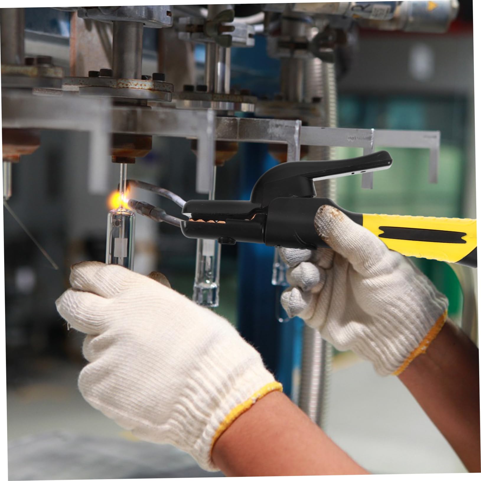 CHILDWEET Heavy Duty Welding Clamp Holder for Welder Industrial Tool Dual Handle Clamp for Welding Jobs