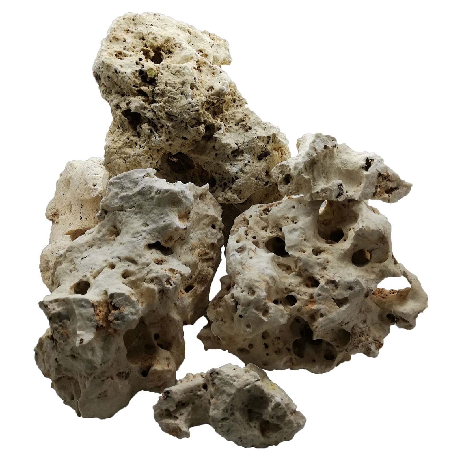 Ocean Rock 20kg Box Natural for Marine Reef/Fresh Cichlid Alkaline Aquariums (20-30cm pieces)