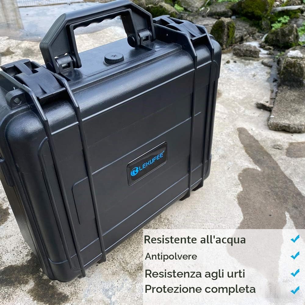 LEKUFEE Custodia Rigida Impermeabile per DJI Air 2S Drone,DJI Mavic Air 2 Combo,RC N1,RC N2 e Accessori (solo custodia)