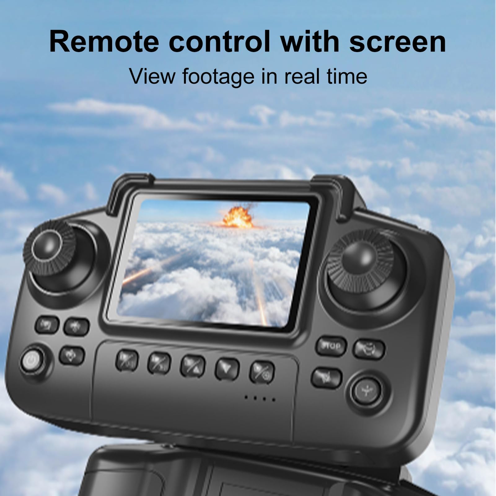 Dilwe Avion RC, Avion télécommandé à Voilure Fixe 2,4 G avec Caméra, Vol à 3 Vitesses 360° avec LED pour Débutants (Rouge)