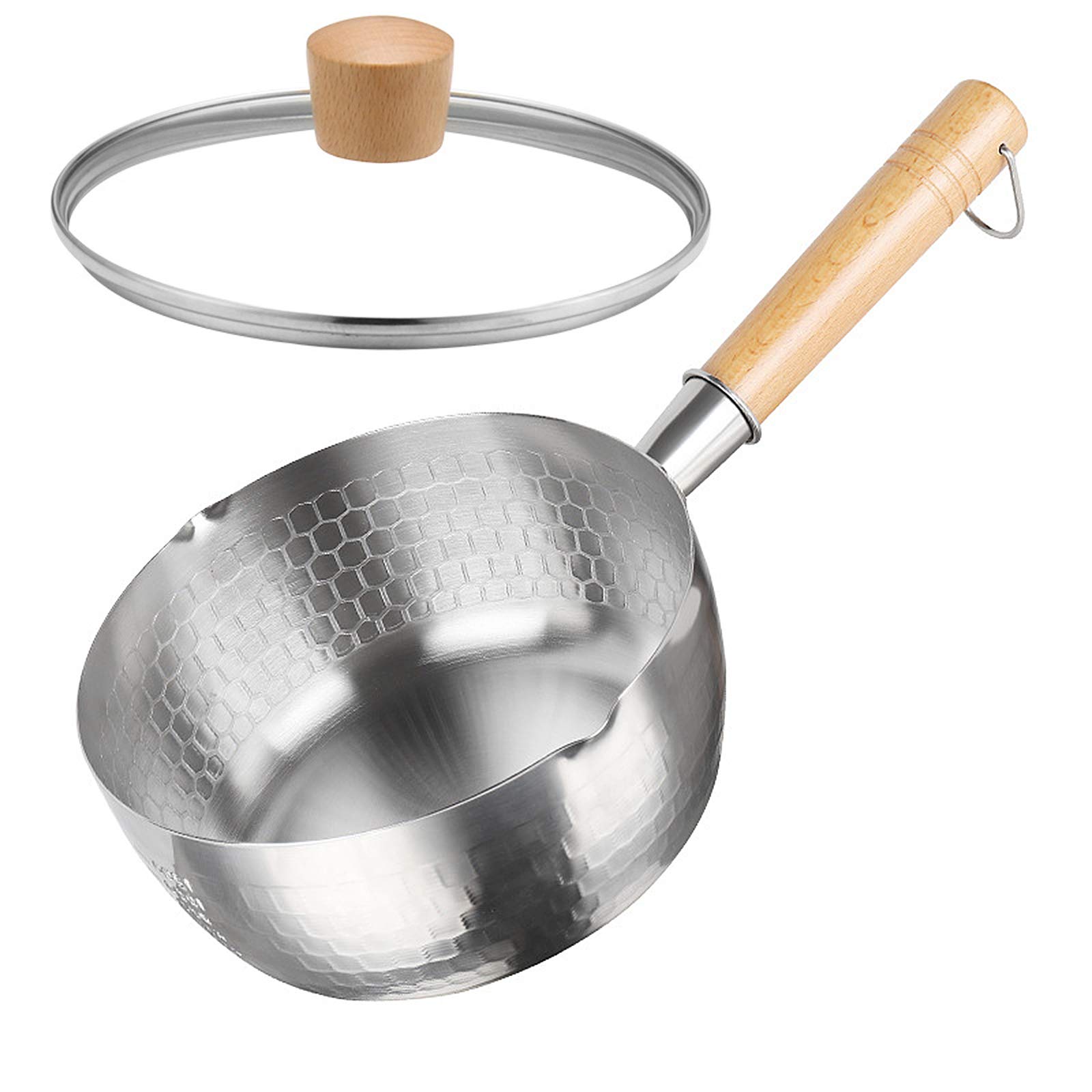 sartén, Cacerola de acero inoxidable(18cm/7in)