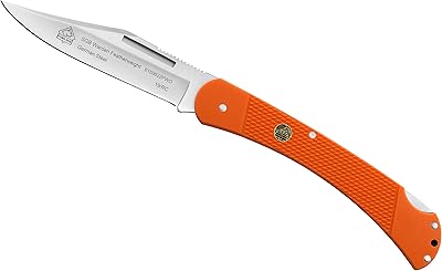Puma SGB Warden Featherweight Blaze Orange G10 Pocket Folding Knife with Pocket Clip
