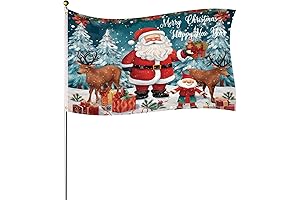 Merry Christmas Flag for Indoor Outdoor Decoration
