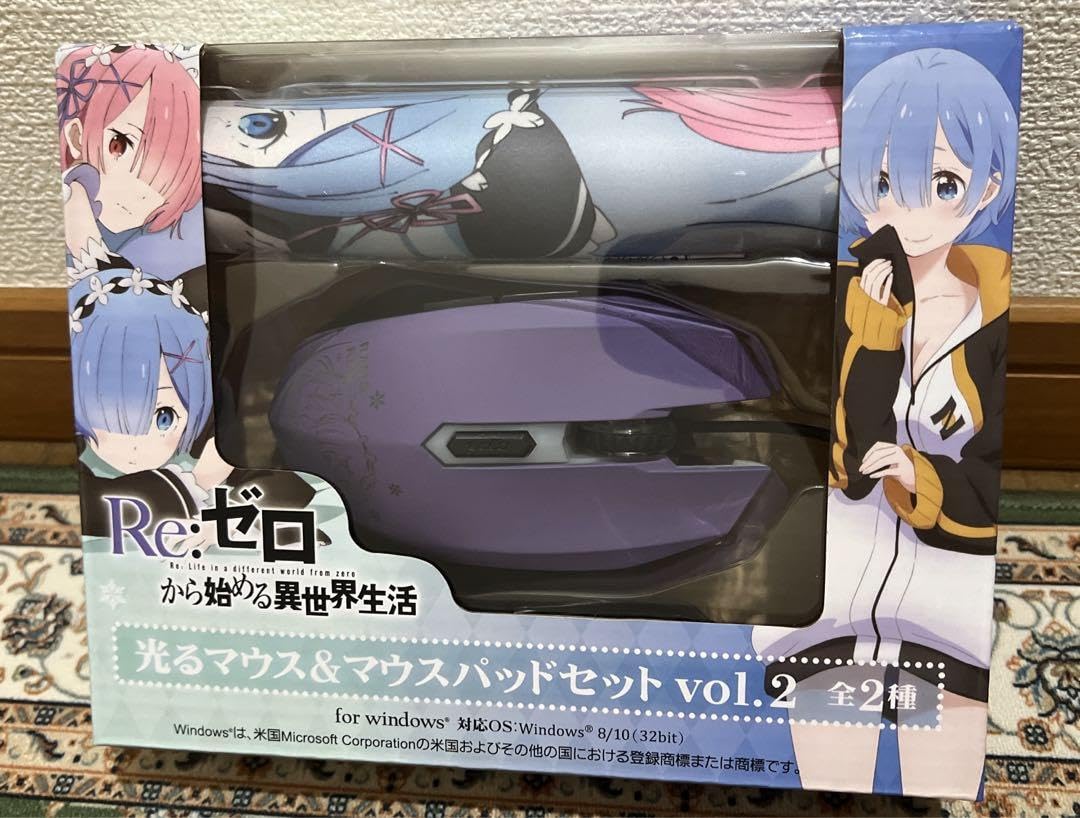 Amazon.co.jp: リゼロ レム ラム 光るマウス マウスパッドセット