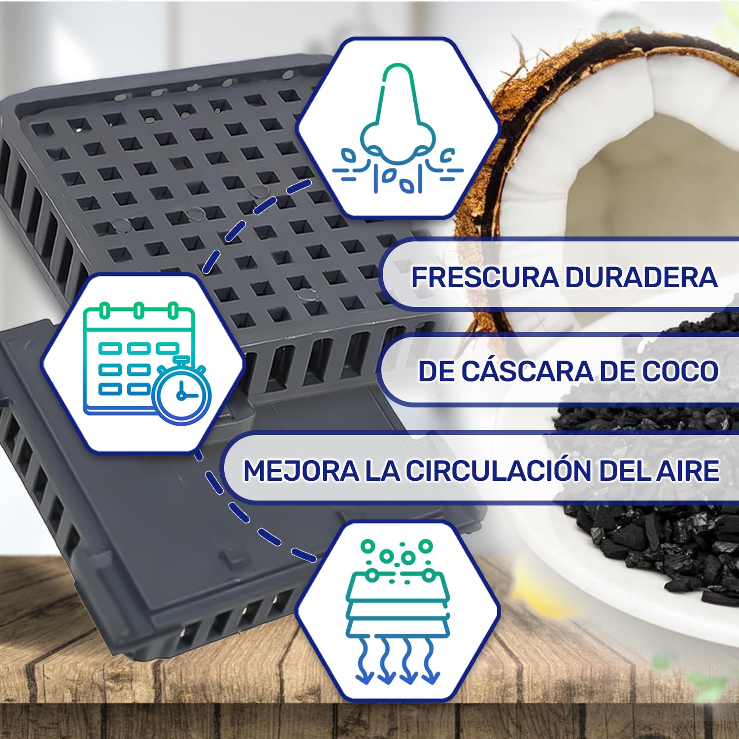 2 Piezas Filtro Carbon Activo Frigorifico Combi con Código Original 7440021 7440021-00 9882460 988246000 9096989 9882429 para Liebherr FreshAir - MONTERAL