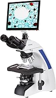 Vista 4 de Microscopio trinocular Koehler LED 40X-2500X con el sistema de imágenes de la pantalla táctil