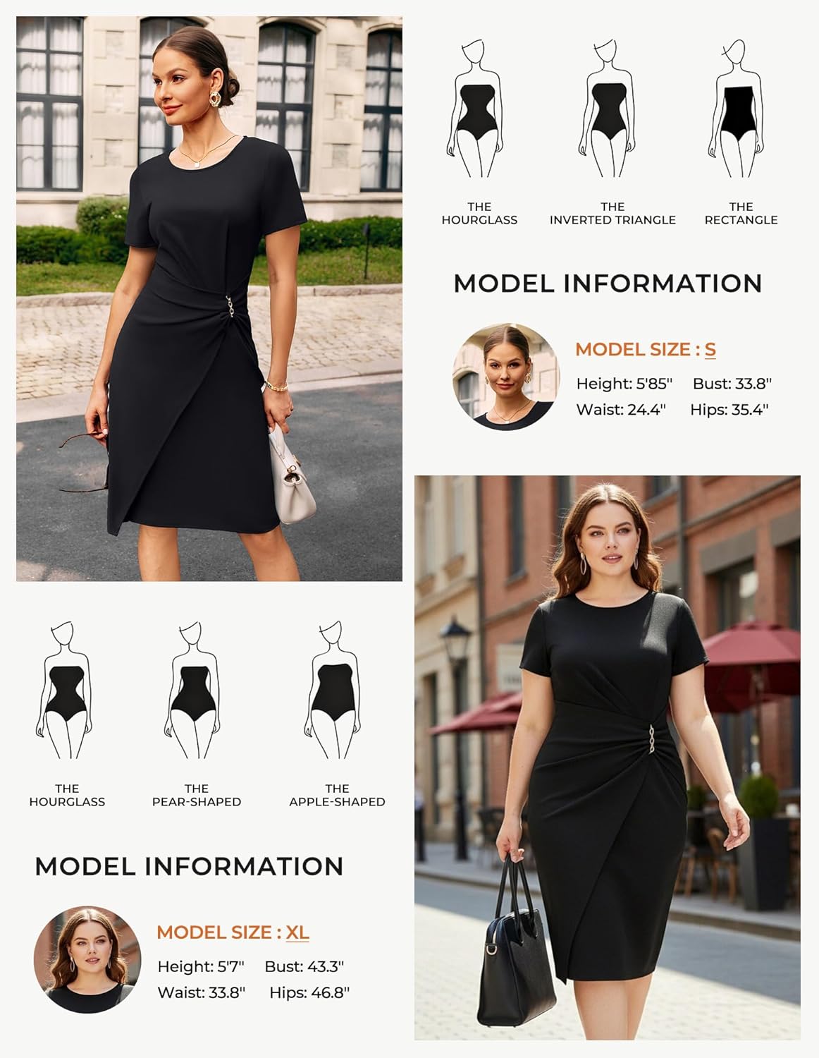 GRACE KARIN Work Dresses for Women 2026 Short Sleeve Sheath Business Midi Dress Ruched Bodycon Office Church Outfits - Image 4