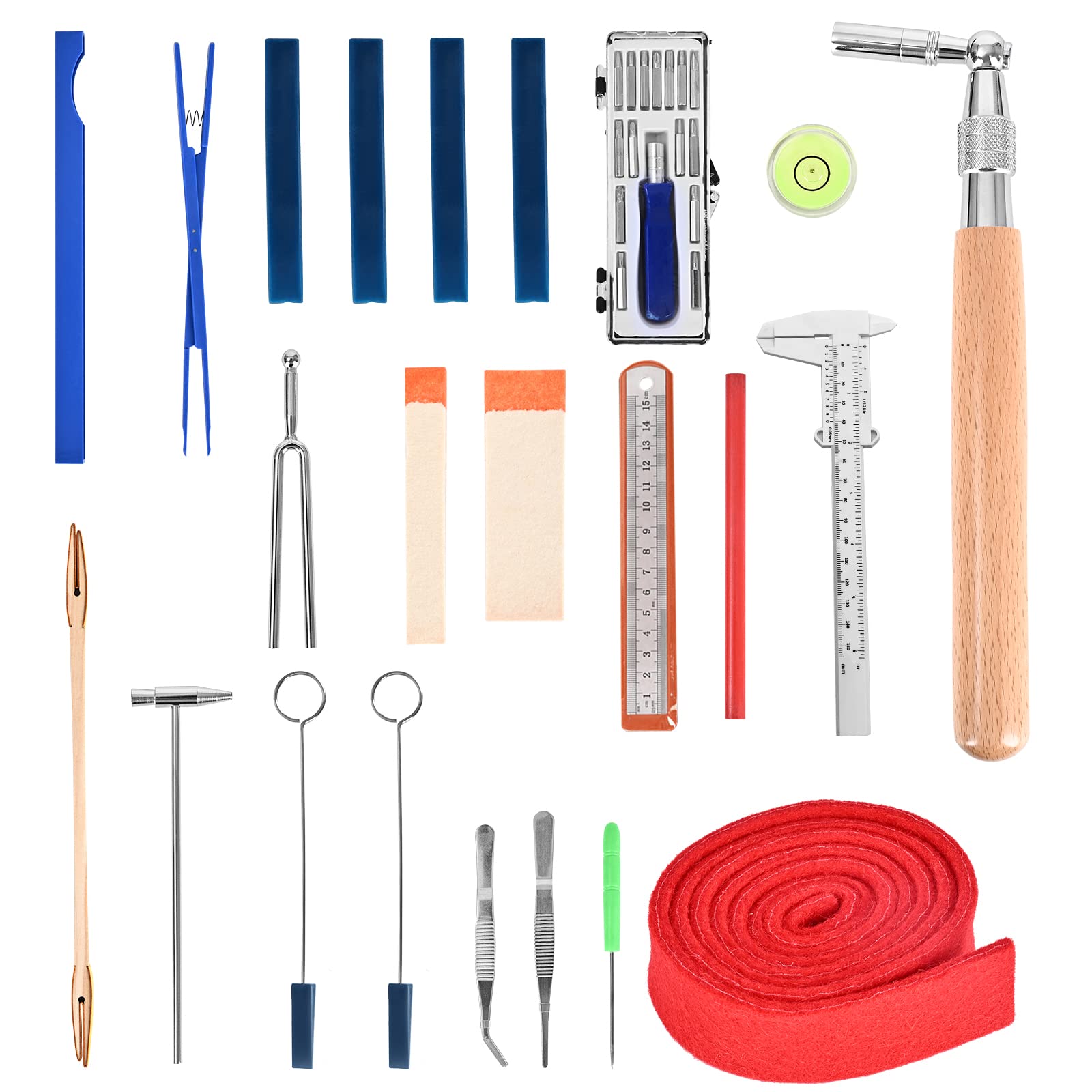 Piano Tuning Kit - 36 PCS Professional Tuning Tools -2 Piano Tuning Kit - 36 PCS Professional Tuning Tools -2