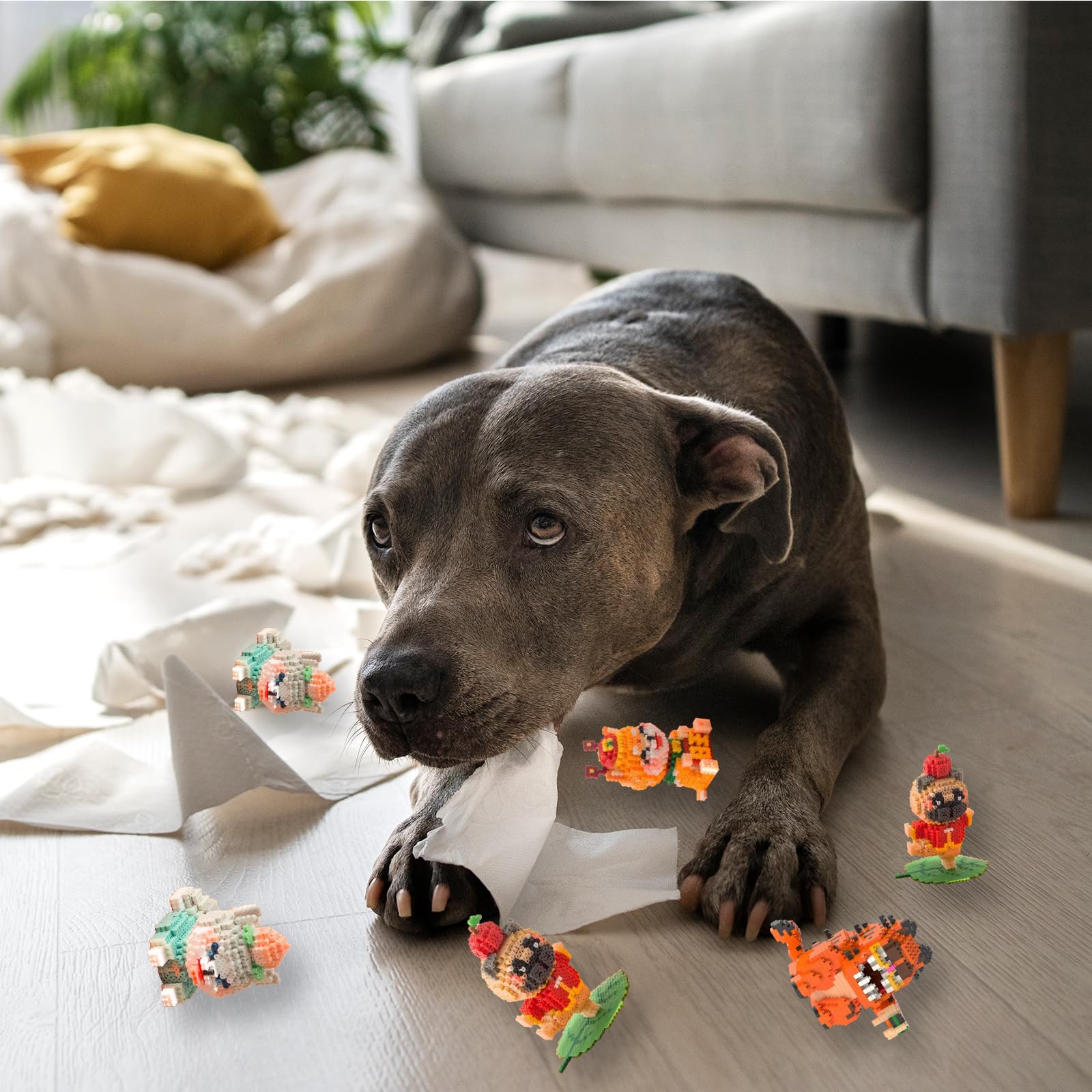 Opakowanie 2 szklanych gablot 3-warstwowych, mini gablota na figurki, gablota, szklany wyświetlacz, mała, pyłoszczelna gablota na modele, na figurki z klocków konstrukcyjnych
