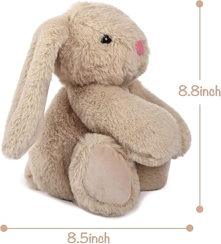 Miniatura 4 de TCBunny - Conejo de peluche para dormir de 11", para niños, llamado Coco Beige,Blanco,https://www.amazon.com/dp/undefined