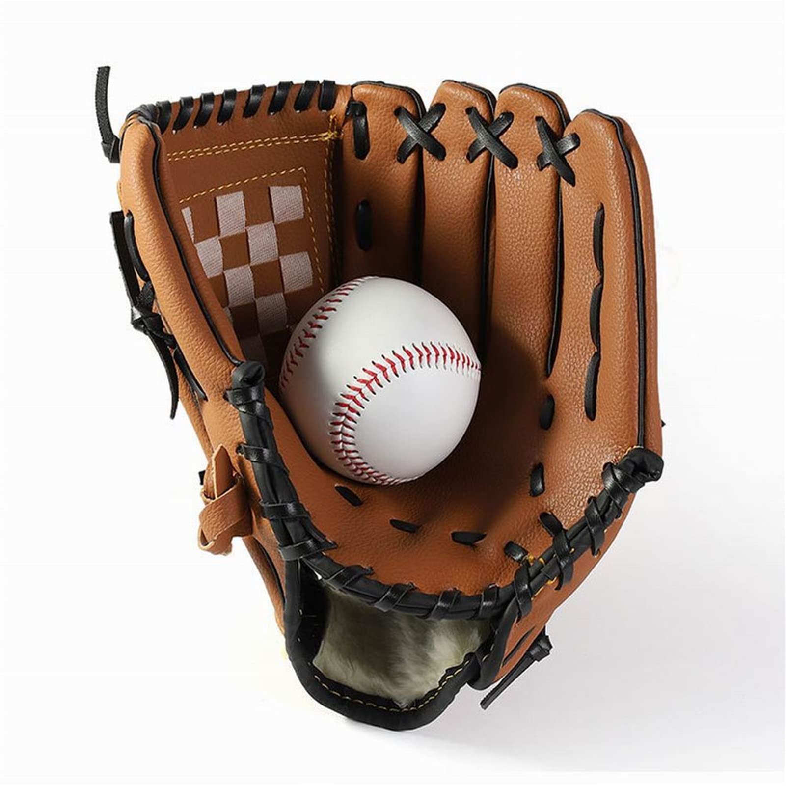 Guante de béisbol para niños/jóvenes/adultos Deportes al aire libre Guante de béisbol Espesar Lanzador de campo Guante de softbol para adultos Hombre Mujer Niños Béisbol para niños Niñas Equ