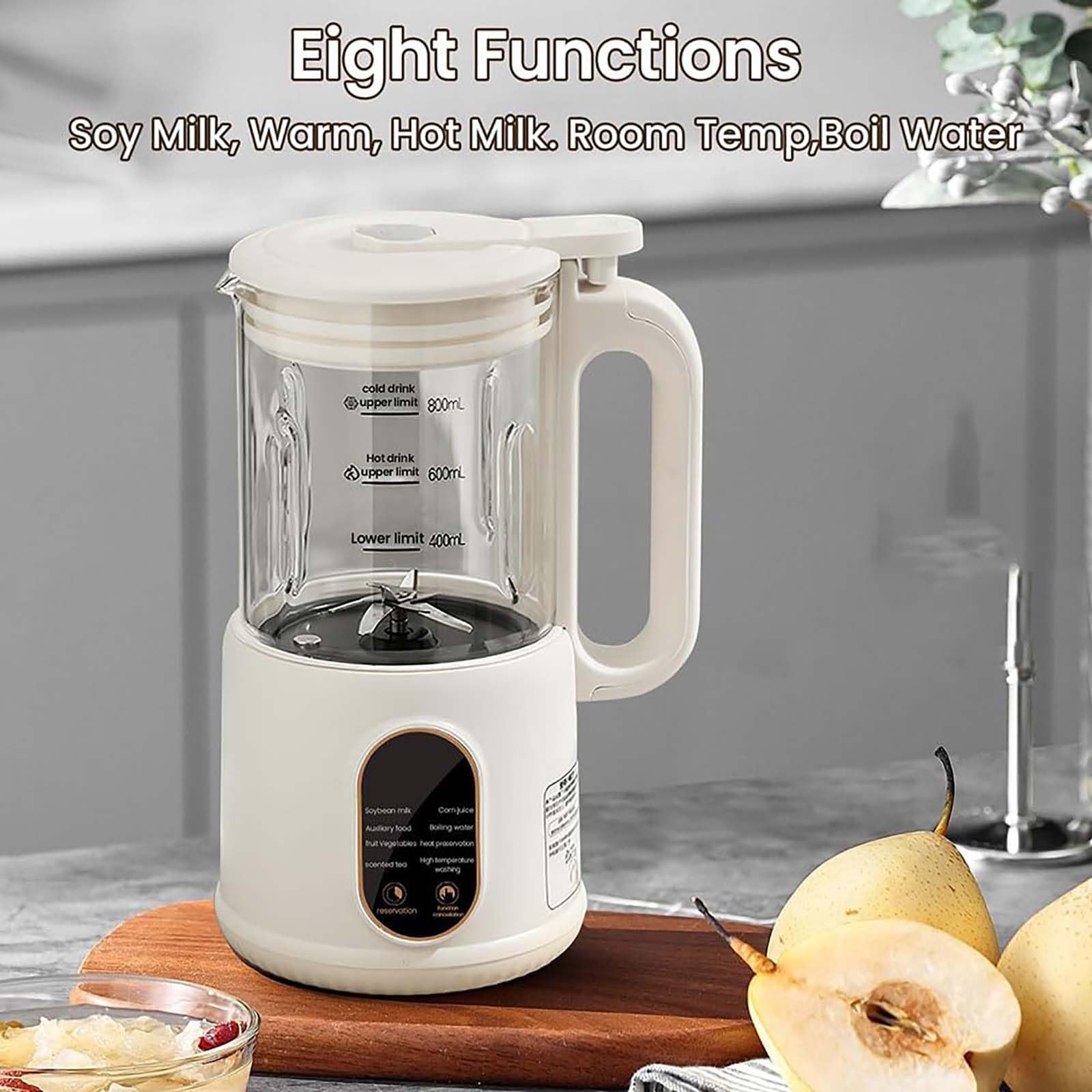 Automatyczny Blender Do Mleka Orzechowego 600ml, 400w Maszyna Do Soi Na Bazie Roślin Z Samooczyszczaniem I 18-godzinnym Timerem