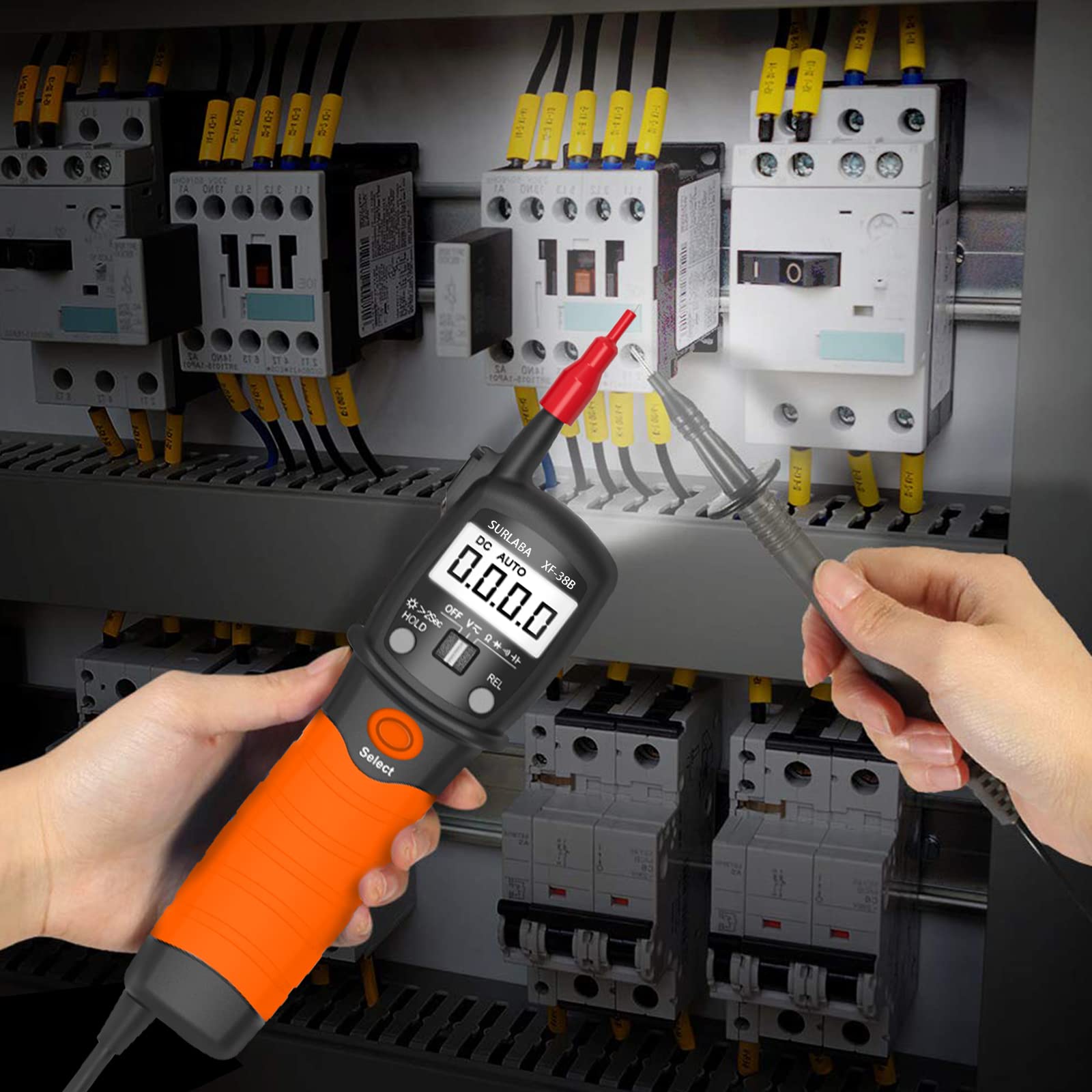 Digitales Kapazitätsmessgerät + Multimeter Spannungsprüfer Set