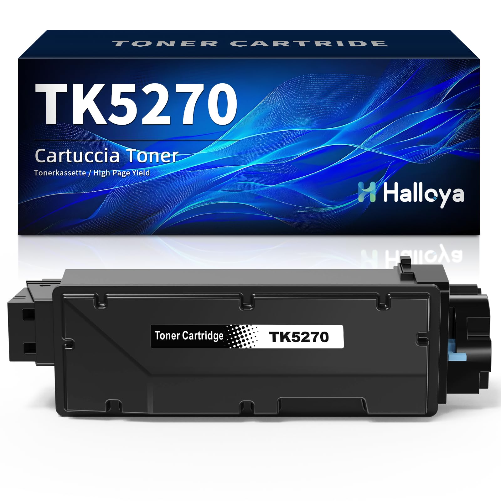 Halloya TK5270 TK-5270 Cartuccia Toner Compatibile per Kyocera TK5270 TK 5270 per Kyocera ECOSYS M6630cidn P6230cdn M6230cidn TK-5270K(1 Nero)