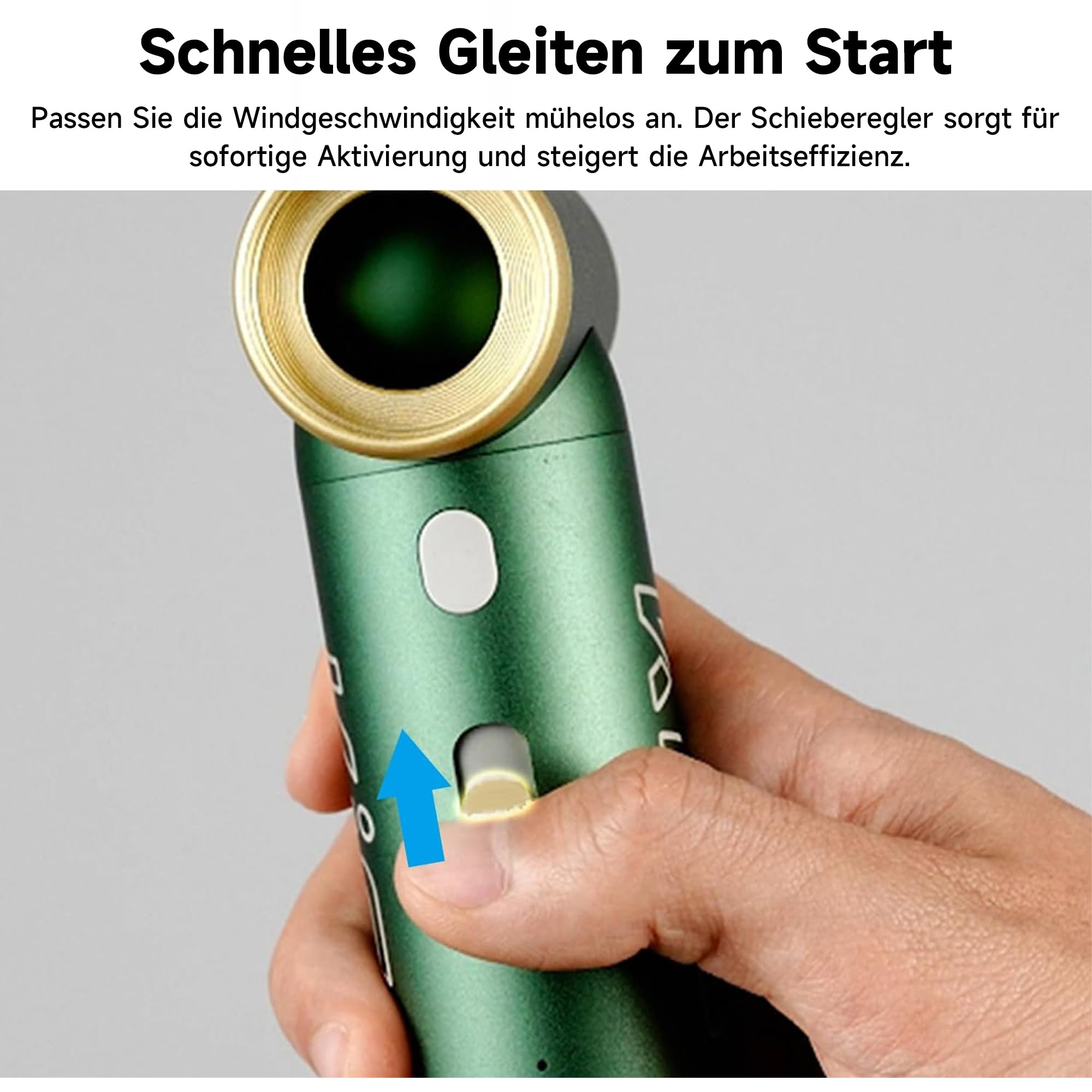 Kica JetFan 2S Elektrische Staubgebläse 117000 U/min Mini Air Duster Stufenloser Regelung Turbotaste Rot
