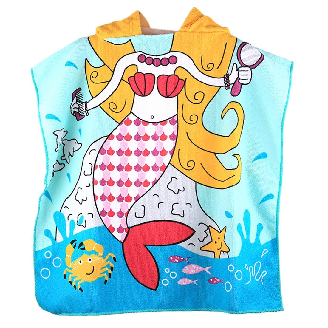 girls hooded beach towel