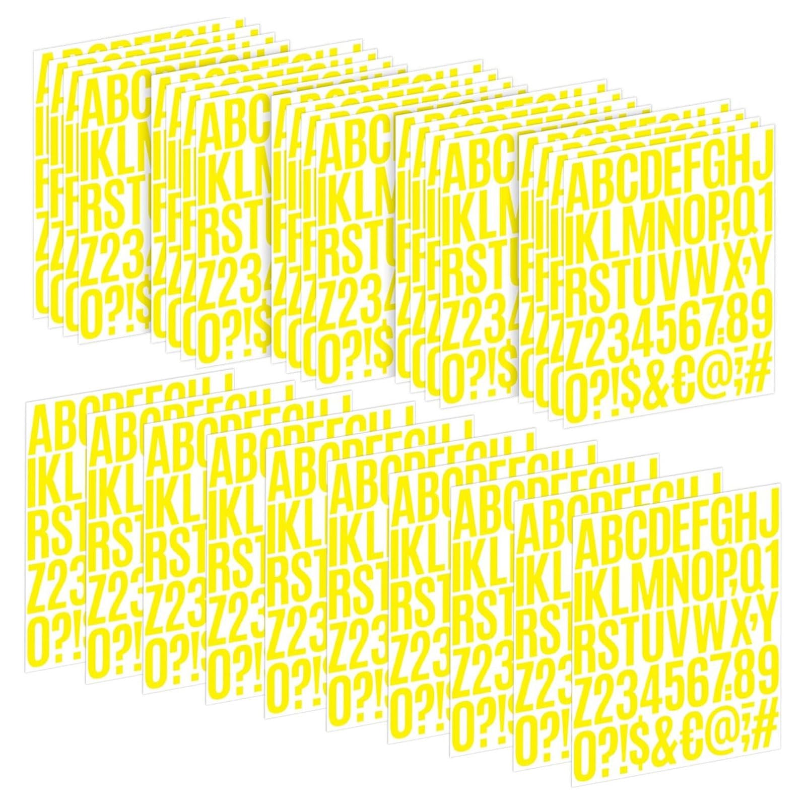 YPBEW 30Sheets Gold Glittering Letter Sticker Number Adhesive for Journal Notebook Planner Scrapbooking Notebook Decoration