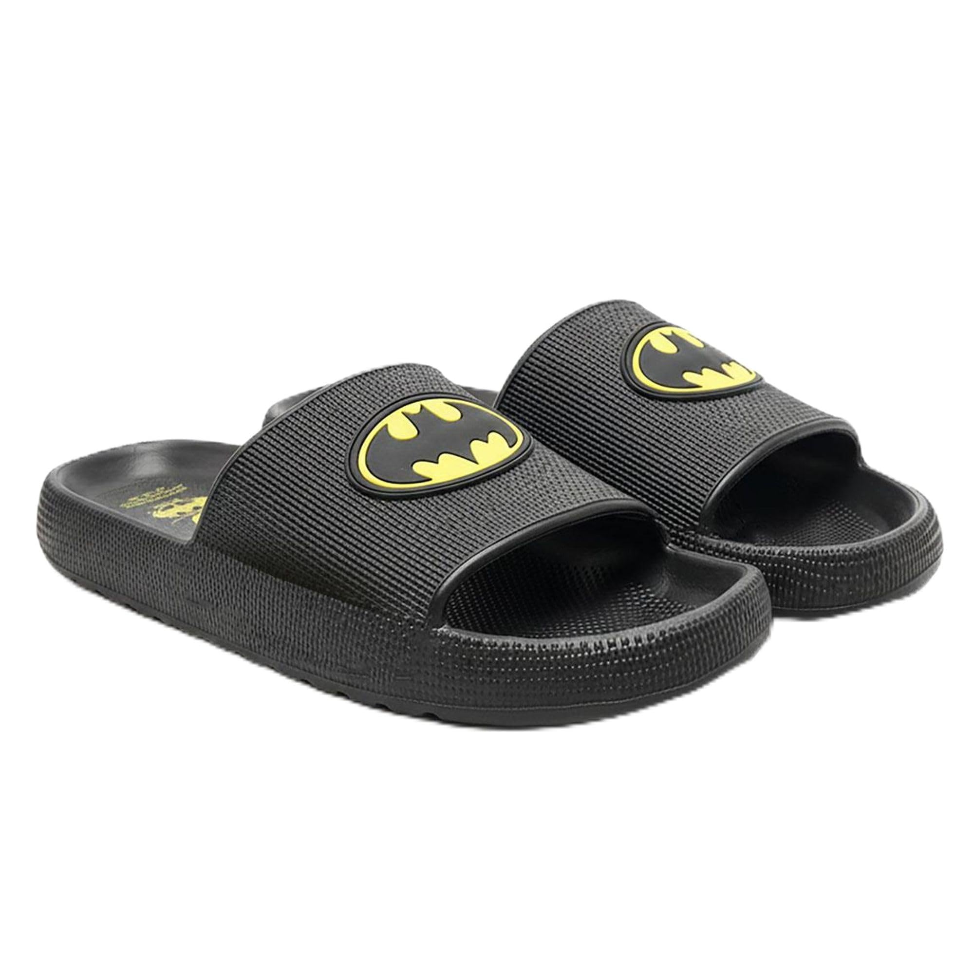 Batman Badelatschen Kinder – Cerdá Schiebe-Sandalen für Jungen und Mädchen, leicht, rutschfest, EVA-Material, Strand, Pool, Schwimmbad und Sommer