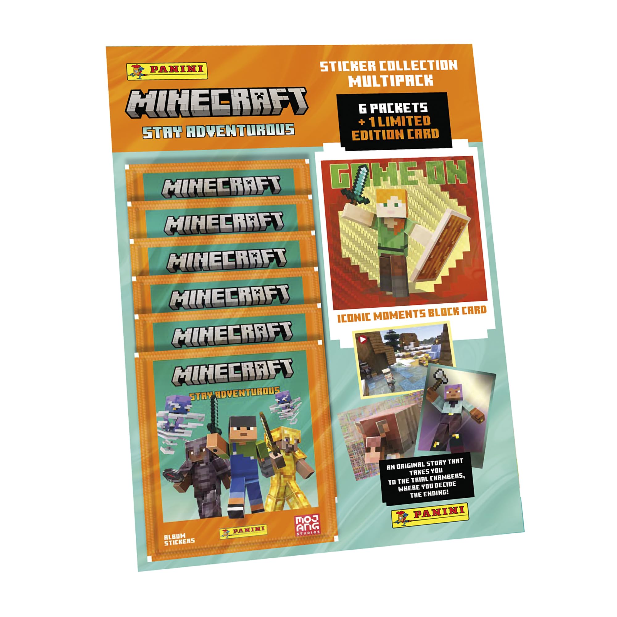 Minecraft Stay Adventurous Sticker Collection - Multipack
