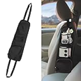 QUICTO Car Seat Storage Hanging Bag, Multi-Pocket Seat Side Organizer, Car Multifunctional Storage Mesh Net Pocket, Can Hold Mobile Phone, Wallet, Glasses, Suitable for Cars, SUVs, Trucks