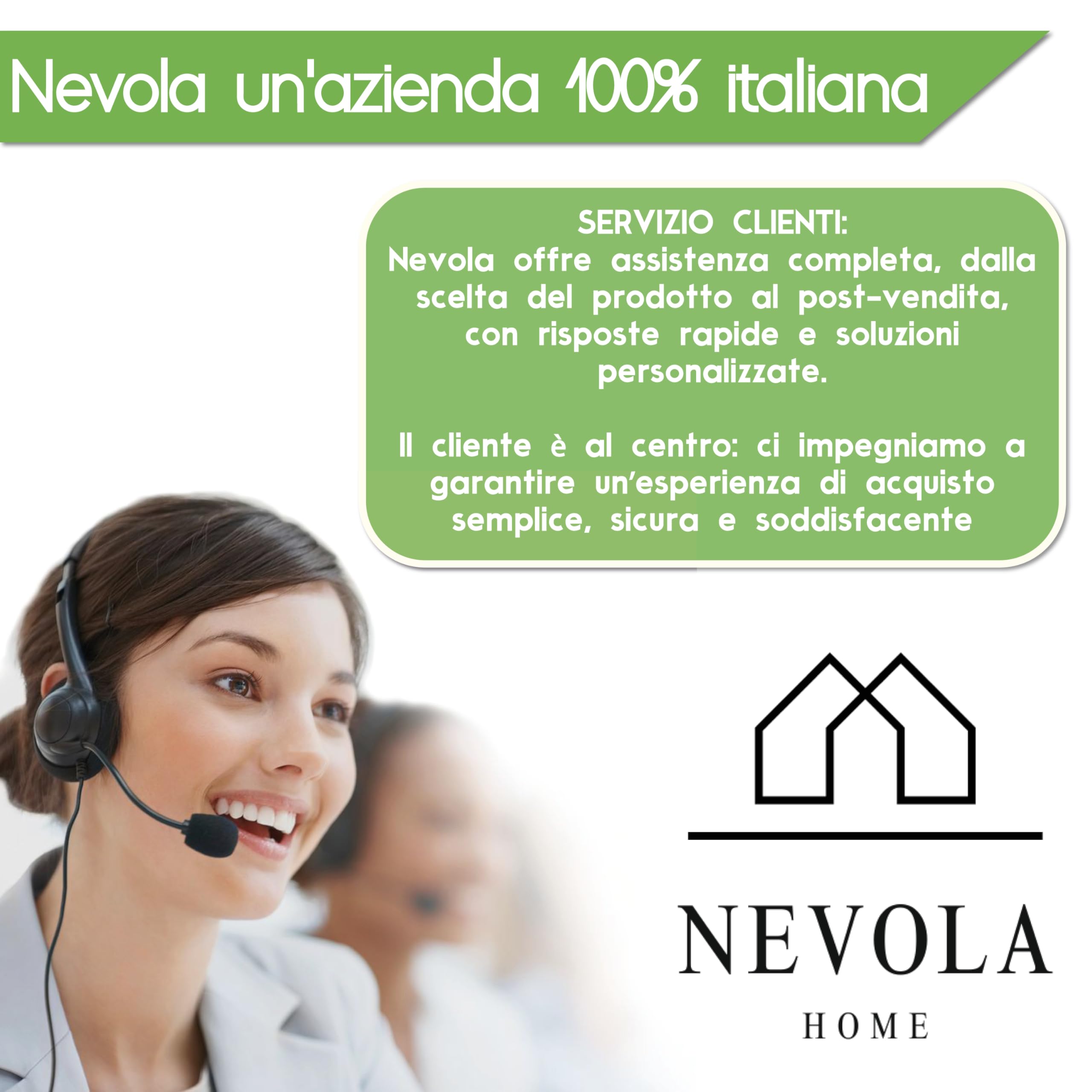 NEVOLA Cuscino Memory Foam Cervicale a Saponetta alto 11 cm - Cuscino per Dormire con Federa Lenitiva in Aloe Vera Rimovibile - Guanciale letto Made in Italy Antibatterico Certificato Oeko Tex