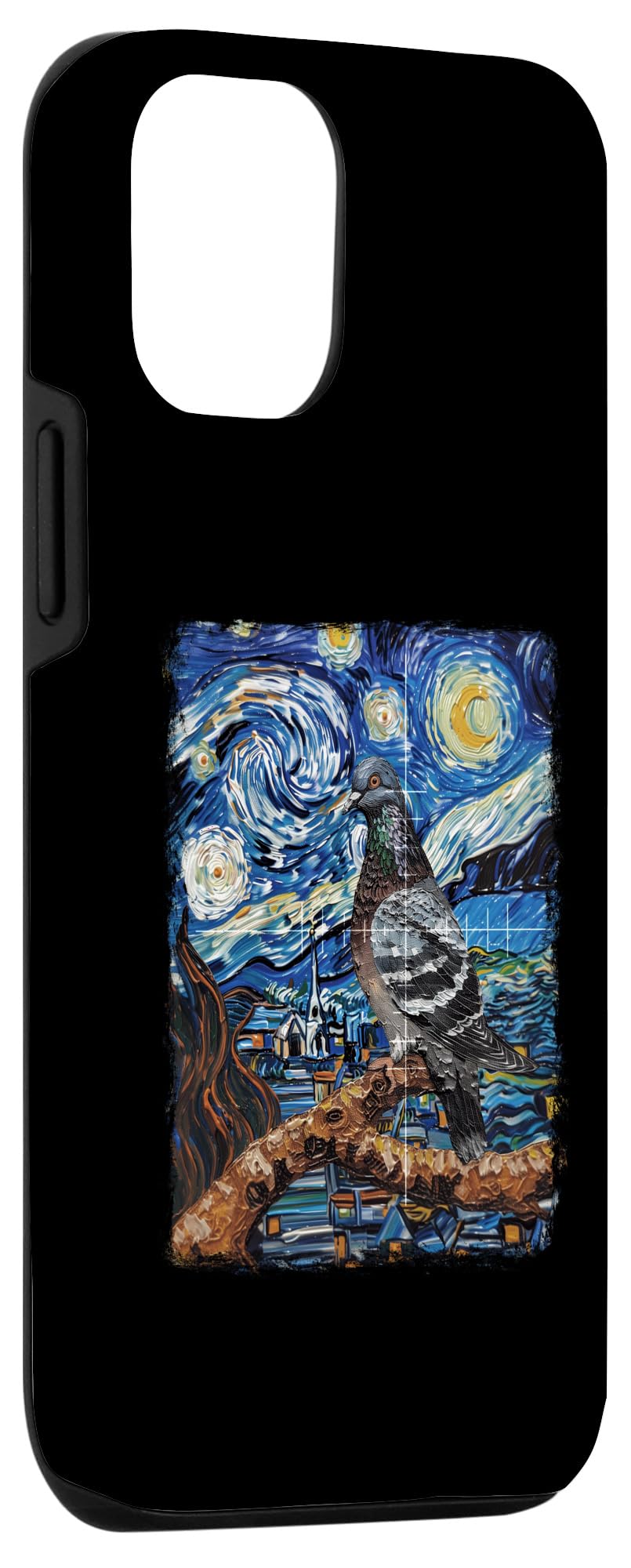 iPhone 15 Pro Pigeon Hunting Pigeon Hunter Starry Night Painting Case - Image 3