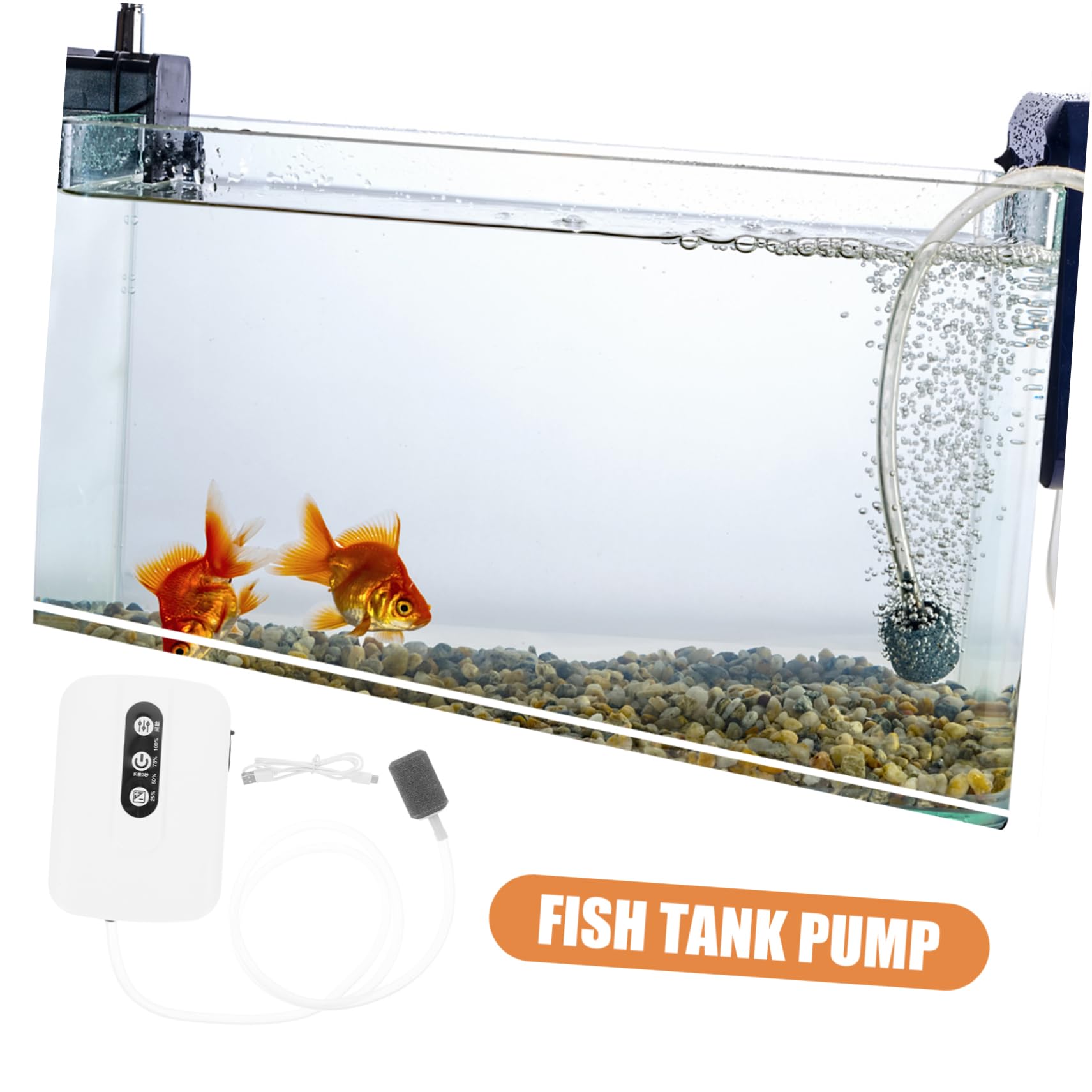 POPETPOP 1 Juego De Bomba De Oxígeno para Pecera Tanque De Peces De Plástico Bomba De Aire para Acuario Bomba De Aire Portátil Suministro De Oxígeno para Pecera Aireador para Pecera
