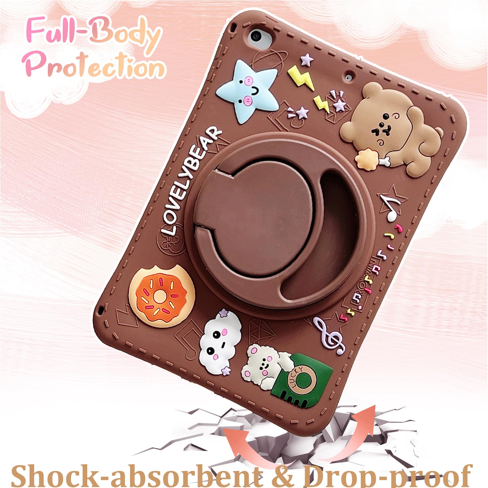 Cute Y2K Star for iPad (A16) 11th Generation Case 11 Inch 2025, for iPad 10th Generation Case 10.9 Inch 2022 with Pencil Holder, Auto Sleep/Wake, Grey Leather Clear Acrylic Back Cover