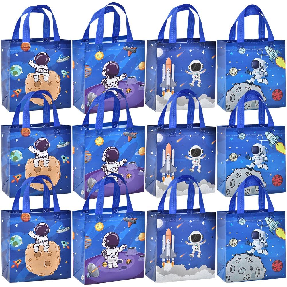 Pochettes cadeaux anniversaire astronaute espace lot de 12