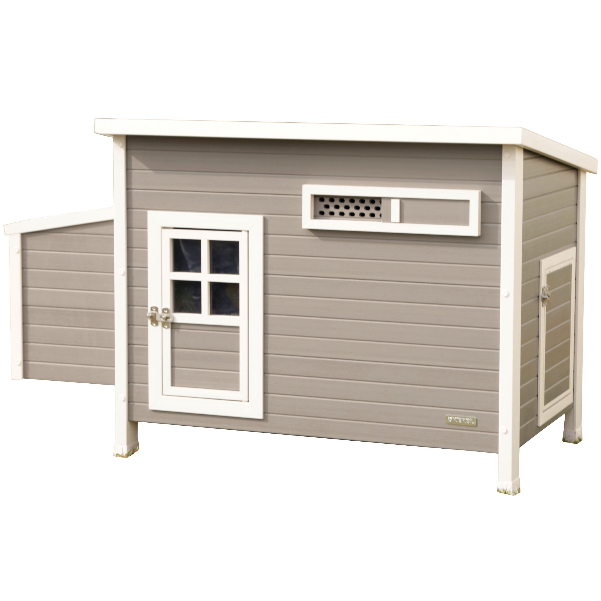 Kerbl ECO Kunststoffstall Barney – Hasenstall aus Recyclingmaterial (137 x 73 x 83 cm)