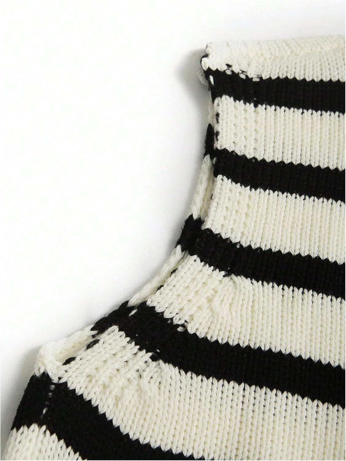 SOLY HUX Women's Plus Size Striped Sweater Vest Bow Tie Back Crew Neck Sleeveless Cute Knit Tank Tops