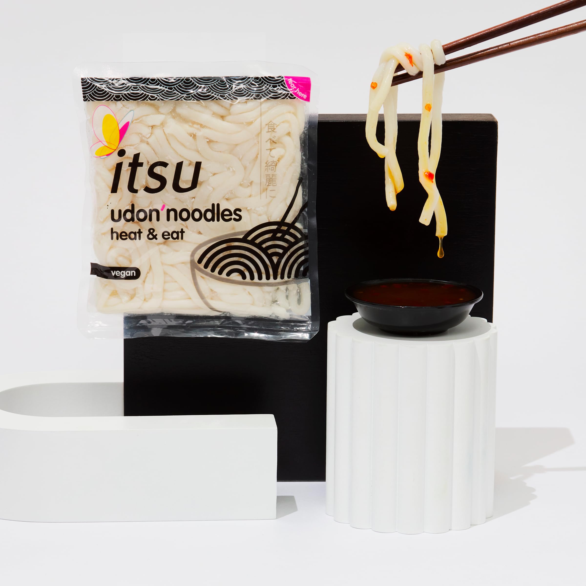 itsu Udon Nudeln 150g | Japanische Weizennudeln | Restaurantqualität | 15 Stück
