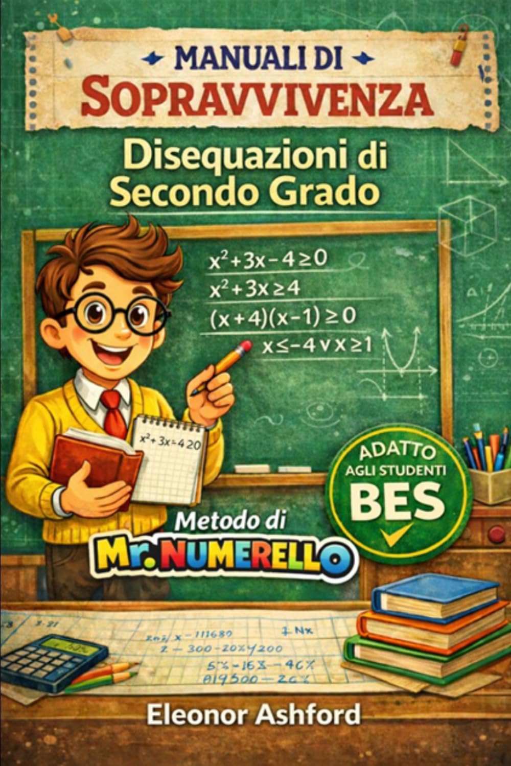 Disequazioni di 2 grado: Manuali di Sopravvivenza - Mr Numerello (Manuali di Sopravvivenza di Mr Numerello - Capire senza tutor)