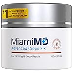 Miami MD Advanced Crepe Fix - Anti Aging Tightening & Firming Cream for Women - Facial and Neck Crepe Erase Cream - Crepey Skin Moisturizer for Softens and Nourishes the Skin for All Types - 6 fl oz