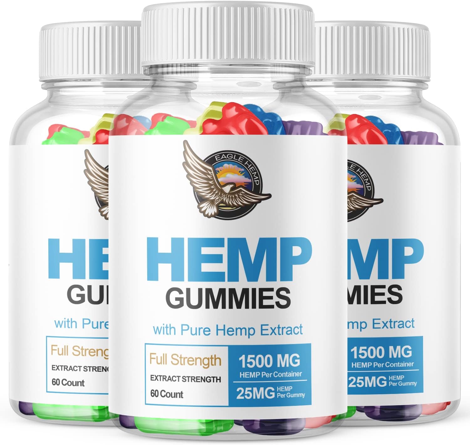Eagle Hemp Gummies Full Strength Formula (3 Pack) Amazon.ca Health