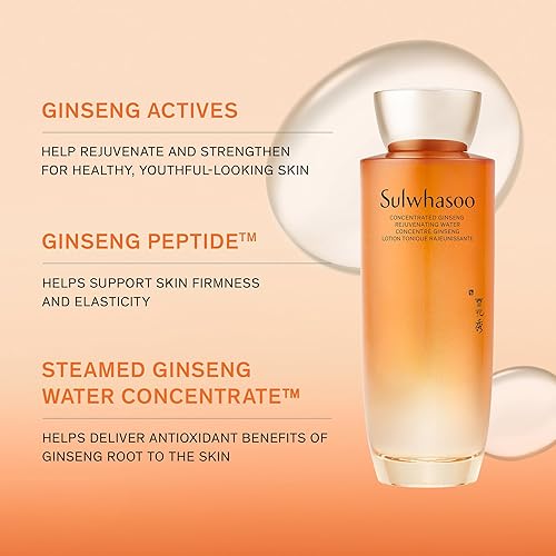 Miniatura 3 de Sulwhasoo Agua rejuvenecedora concentrada de ginseng: ginseng coreano y péptido hidratante con niacinamida, ácido hialurónico y glicerina para