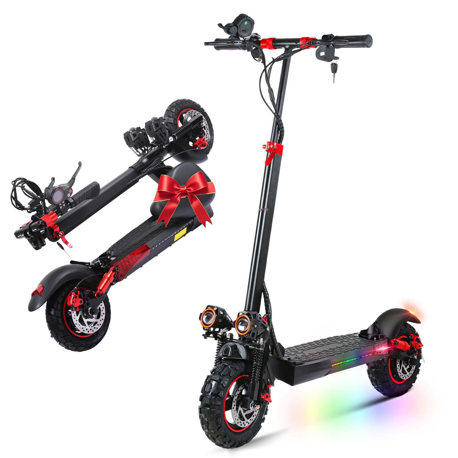 TYOKUM Electric Scooter for Adults 800 W, Folding Electric Scooter of 10 Inches, 48 V 12.5/15 Ah Battery, Electric Scooter, 30-40 km of Autonomy, Suspensions, Dual Braking and Scooter