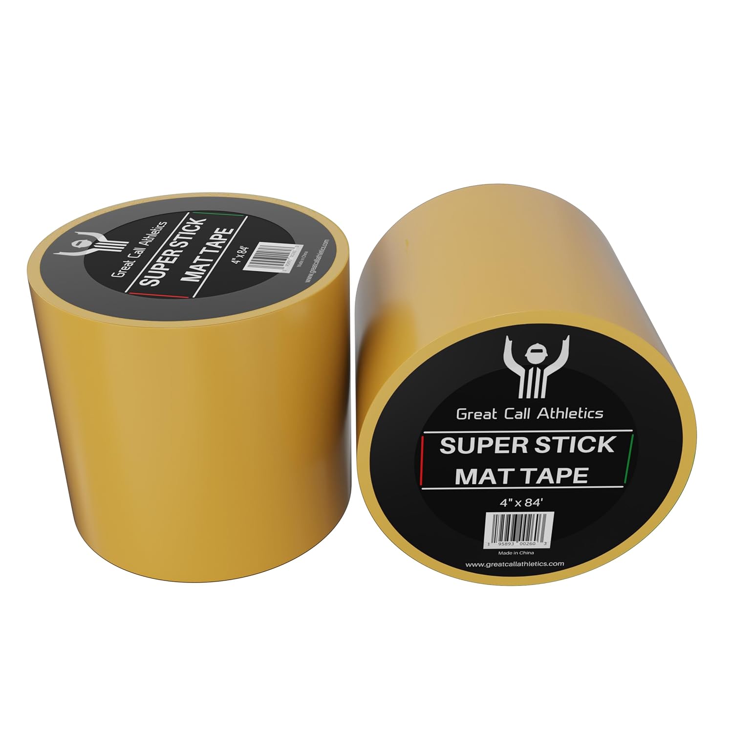 Great Call Athletics | Professional Super Stick Wrestling Mat Tape | 4" x 84' | Wrestling Gymnastics MMA Floor Clear Reusable (18)