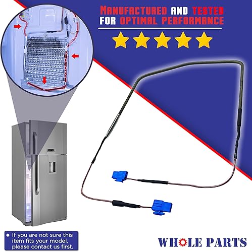 Miniatura 3 de Whole Parts DA47-00244W - Conjunto de calentador de descongelación para refrigerador, reemplazo y compatible con algunos refrigeradores Samsung,