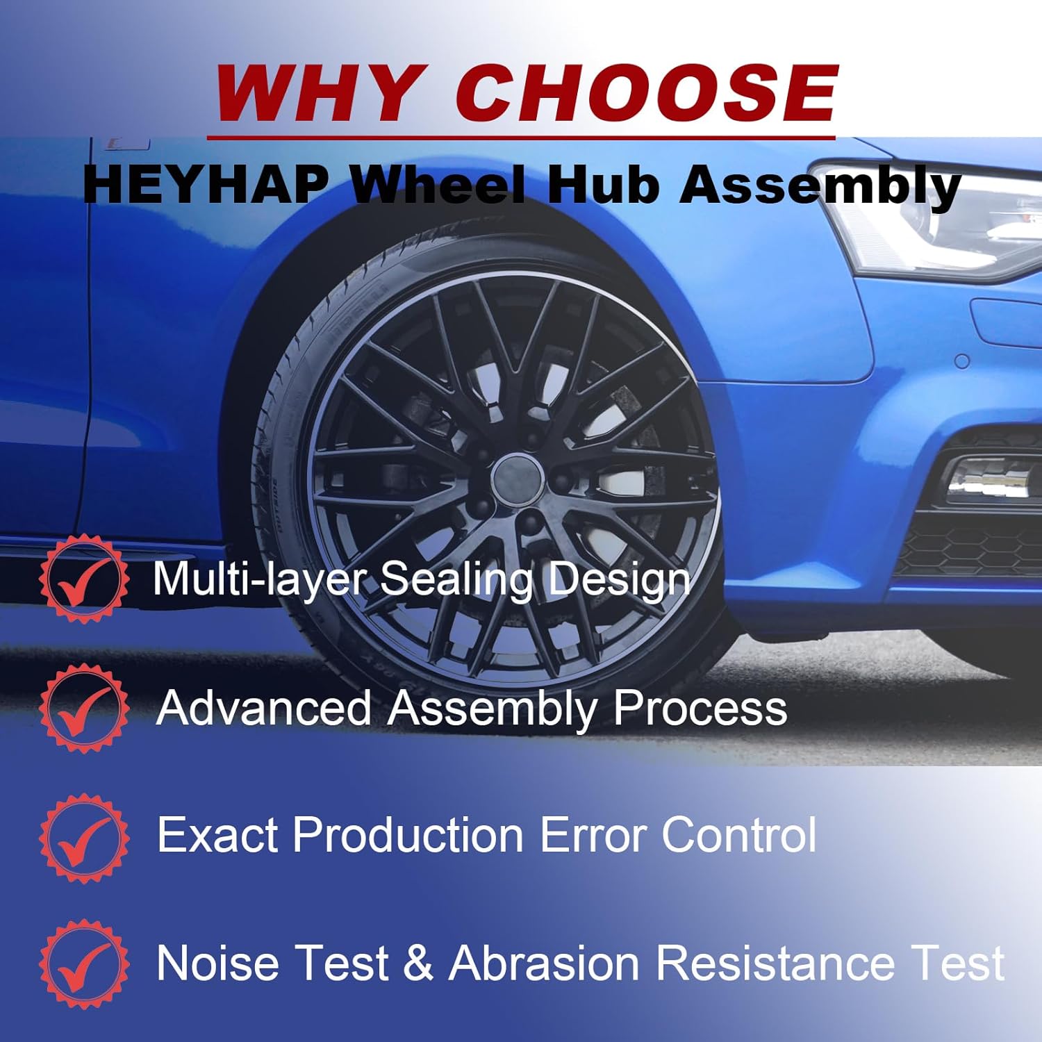 512544 Rear Wheel Bearing and Hub Assembly Compatible with Honda Accord 2013-2015 & 2018-2020, Acura TLX 2015-2020, 5Lugs