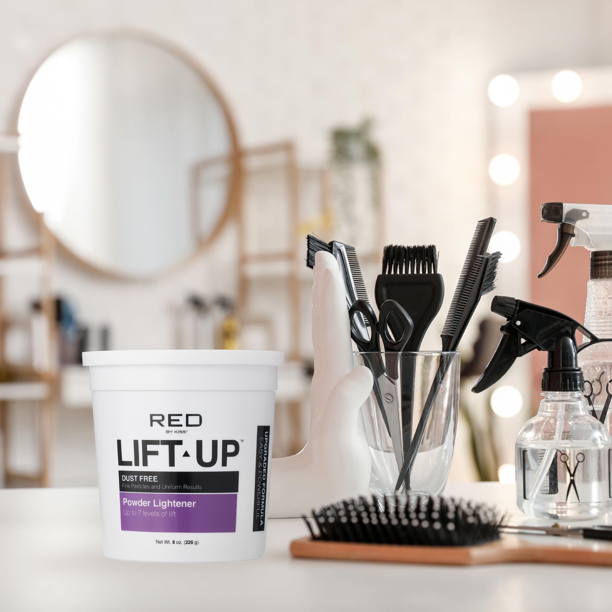 Amazon.com: Red by Kiss Lift Up Hair Bleach Powder Lightener, Fine