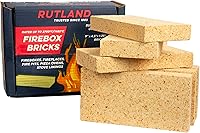 Vista 11 de Ladrillos de piedra jabonosa Rutland, ladrillos refractarios premium para chimeneas y estufas de leña, azul-gris, más de 2.700 °F, caja de 6
