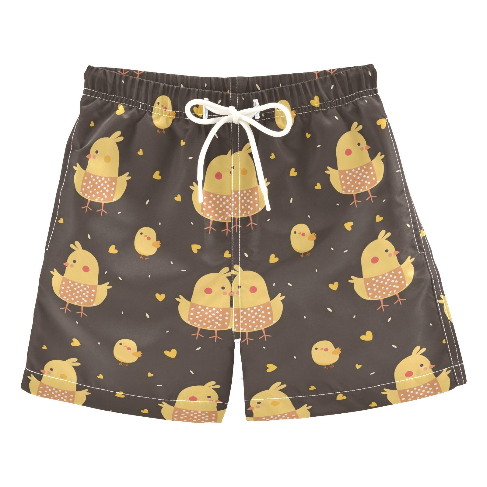 senya Chicken with Apron Boys Swim Trunks Toddler Shorts Swimwear Boardshorts Multicoloured