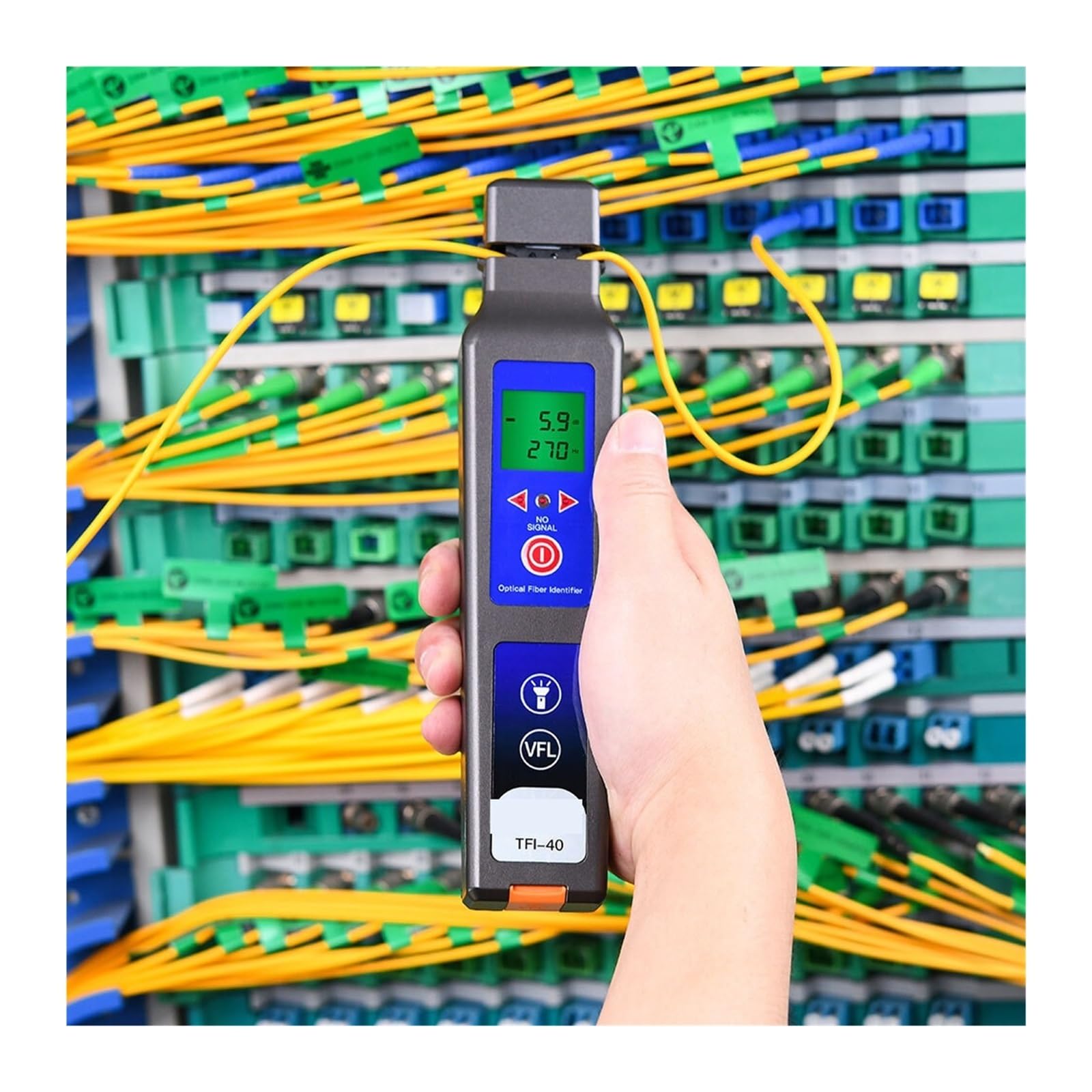 Identificador De Fibra Óptica TFI-40V Con VFL De 10 MW