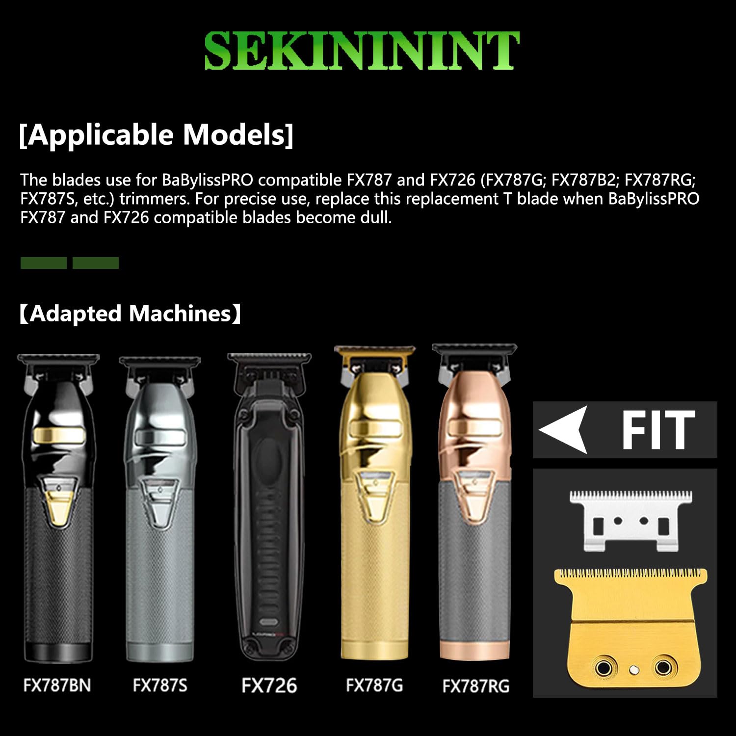Amazon.com: SEKINININT FX707 Premium Replacement Trimmer Blade for