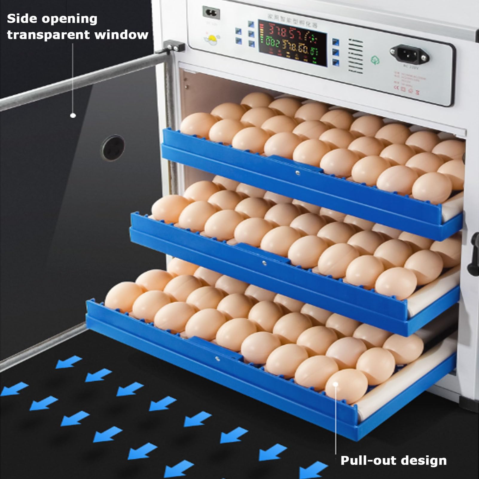 Farm Incubators for Hatching Eggs, 68 340 Eggs Incubator with