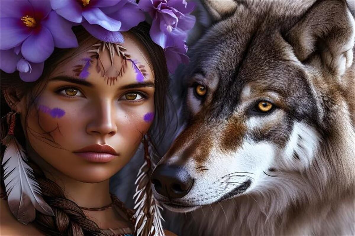 Puzzle 2000 sztuk kobiety puzzle wilk drewniane układanki, klasyczne dla dorosłych diY gra wyzwanie idealnie pasują między nimi literami z tyłu Wysokiej jakości układanki dla dzieci i dorosłych wiek
