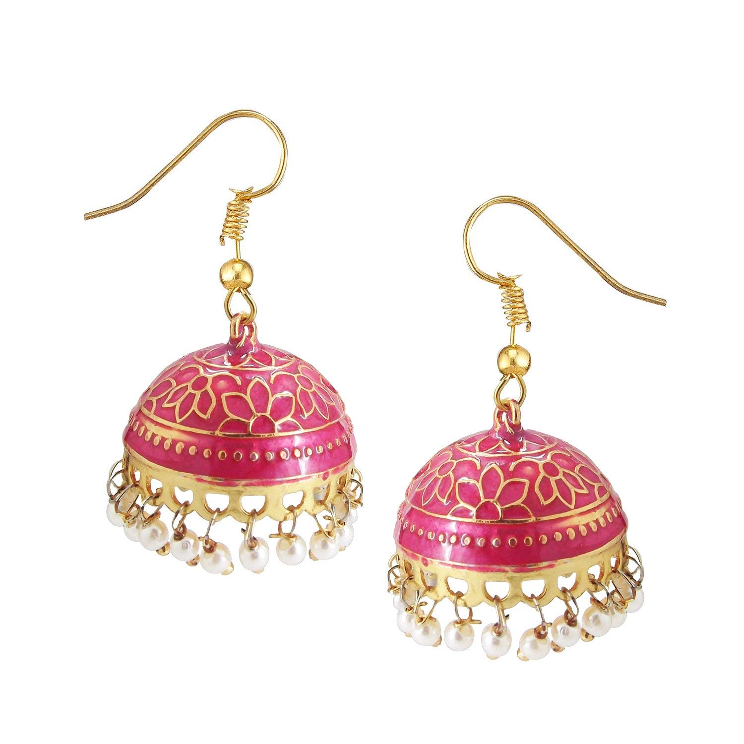 See full amazon price history chart for femmibella Meenakari Collection Handpainted Pearl Jhumka Earring For Women, Pink femmibella Meenakari Collection Handpainted Pearl Jhumka Earring For Women, Pink (B08QWK8T9F) Amazon Price History, Amazon Price Tracker